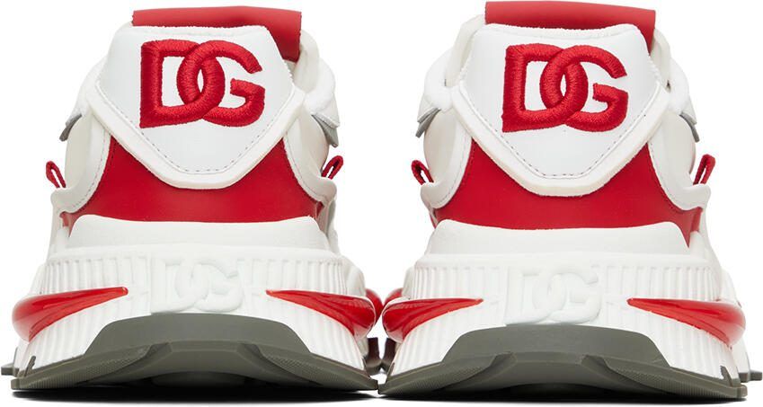 Dolce  Gabbana White  Red Airmaster Sneakers