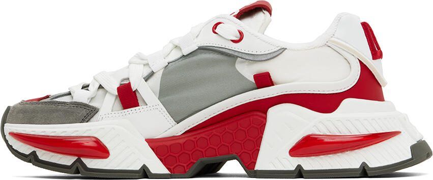 Dolce  Gabbana White  Red Airmaster Sneakers - Picture 3