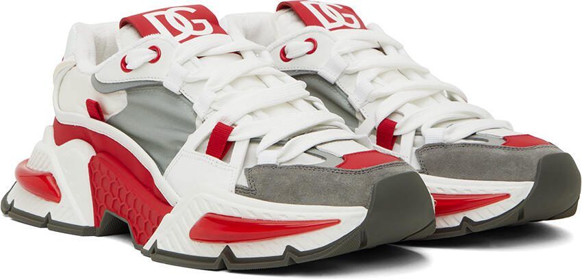 Dolce  Gabbana White  Red Airmaster Sneakers - Picture 2
