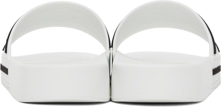 Dolce  Gabbana White Beachwear Slides