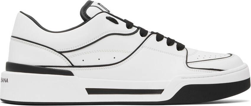 Dolce  Gabbana White New Roma Sneakers