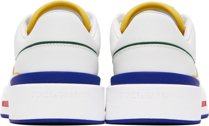 Dolce  Gabbana White New Roma Sneakers