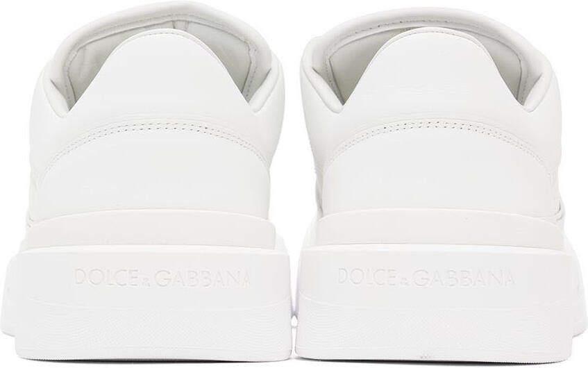 Dolce  Gabbana White New Roma Sneakers