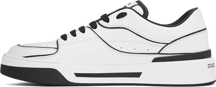 Dolce  Gabbana White  Black New Roma Sneakers - Picture 5