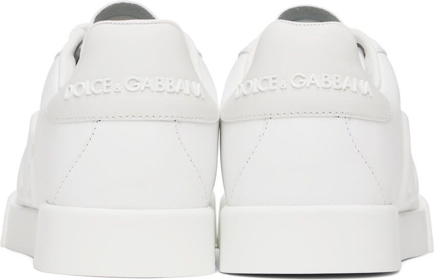 Dolce  Gabbana White Portofino DG Sneakers