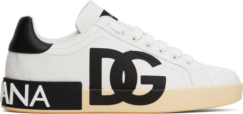 Dolce  Gabbana White Portofino Sneakers - Picture 5