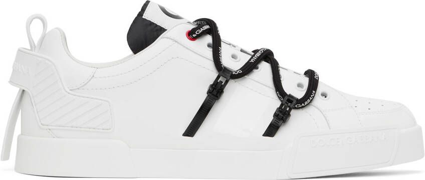 Dolce  Gabbana White Portofino Sneakers - Picture 5