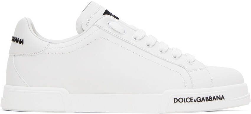 Dolce  Gabbana White Portofino Sneakers - Picture 4
