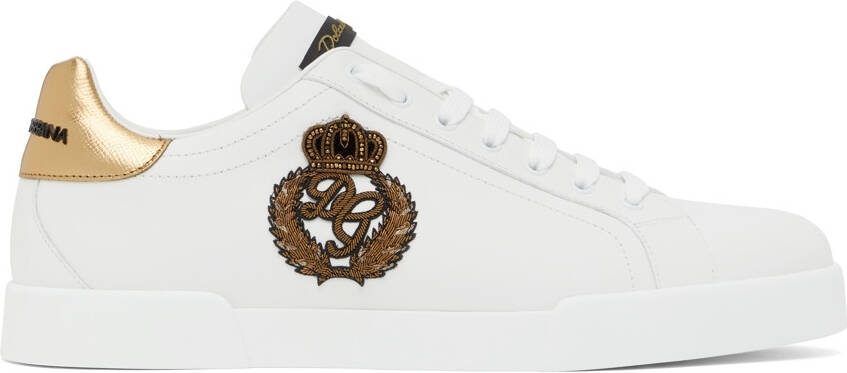 Dolce  Gabbana White Portofino Sneakers - Picture 5