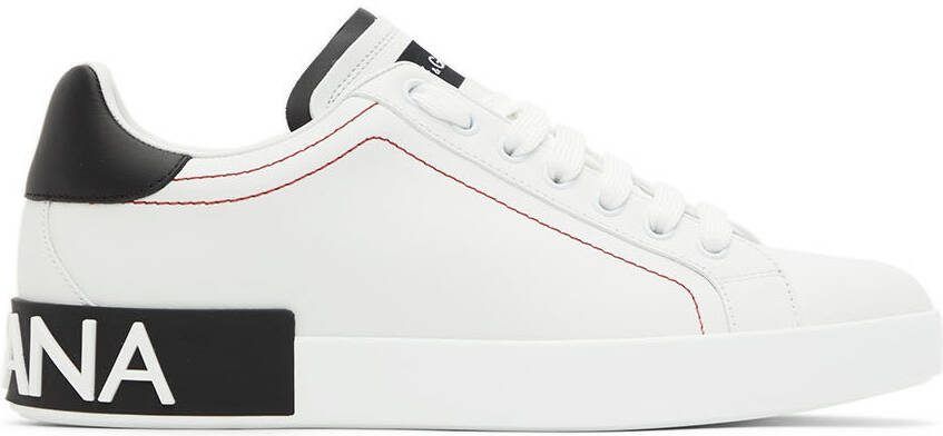 Dolce  Gabbana White Portofino Sneakers - Picture 5