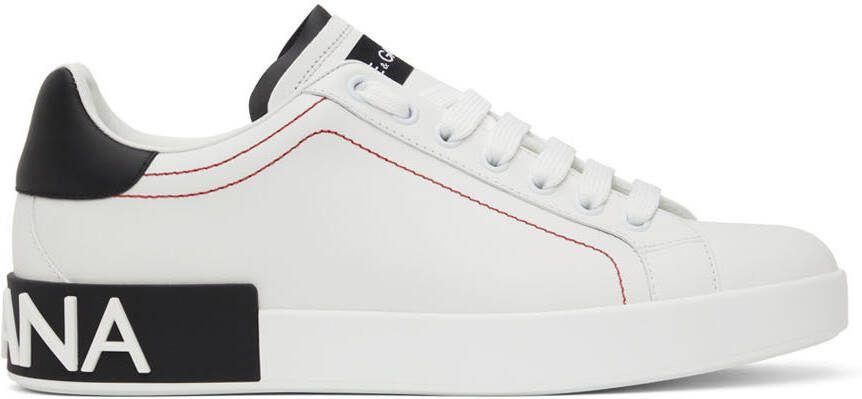 Dolce  Gabbana White Portofino Sneakers - Picture 5