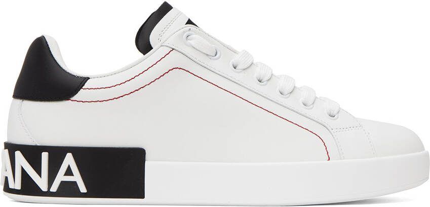 Dolce  Gabbana White Portofino Sneakers - Picture 5