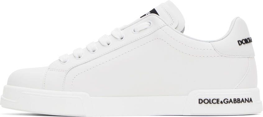 Dolce  Gabbana White Portofino Sneakers - Picture 3