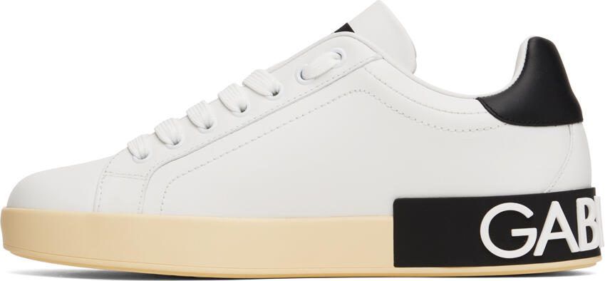 Dolce  Gabbana White Portofino Sneakers - Picture 3