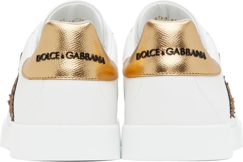 Dolce  Gabbana White Portofino Sneakers