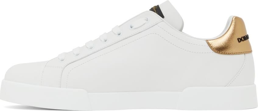 Dolce  Gabbana White Portofino Sneakers - Picture 3