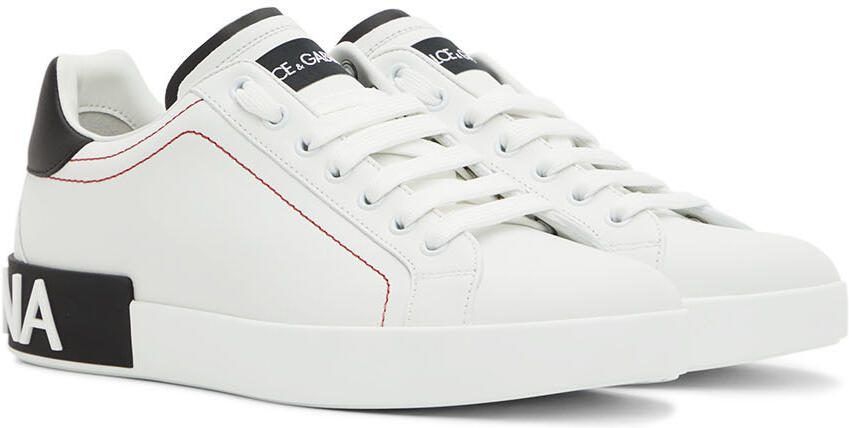 Dolce  Gabbana White Portofino Sneakers - Picture 2