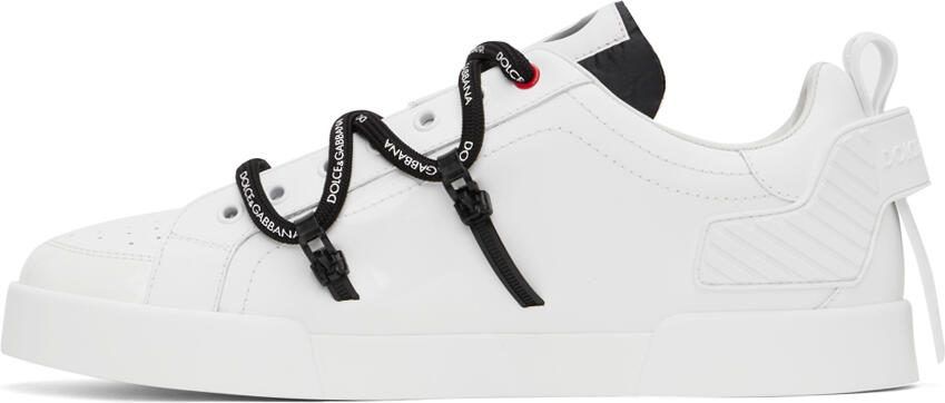 Dolce  Gabbana White Portofino Sneakers - Picture 3