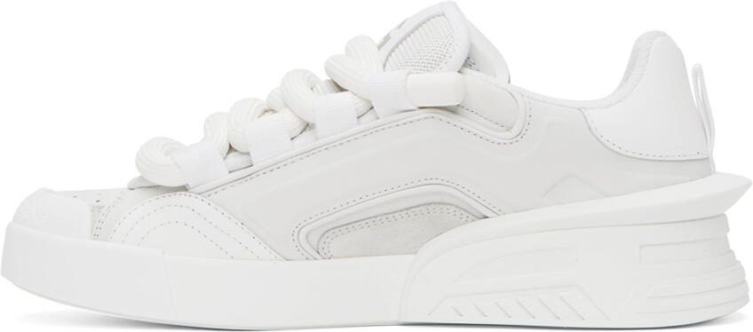 Dolce  Gabbana White Portofino Sneakers - Picture 3