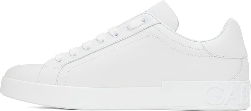 Dolce  Gabbana White Portofino Sneakers - Picture 3