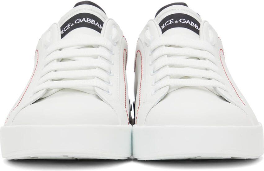 Dolce  Gabbana White Portofino Sneakers - Picture 3