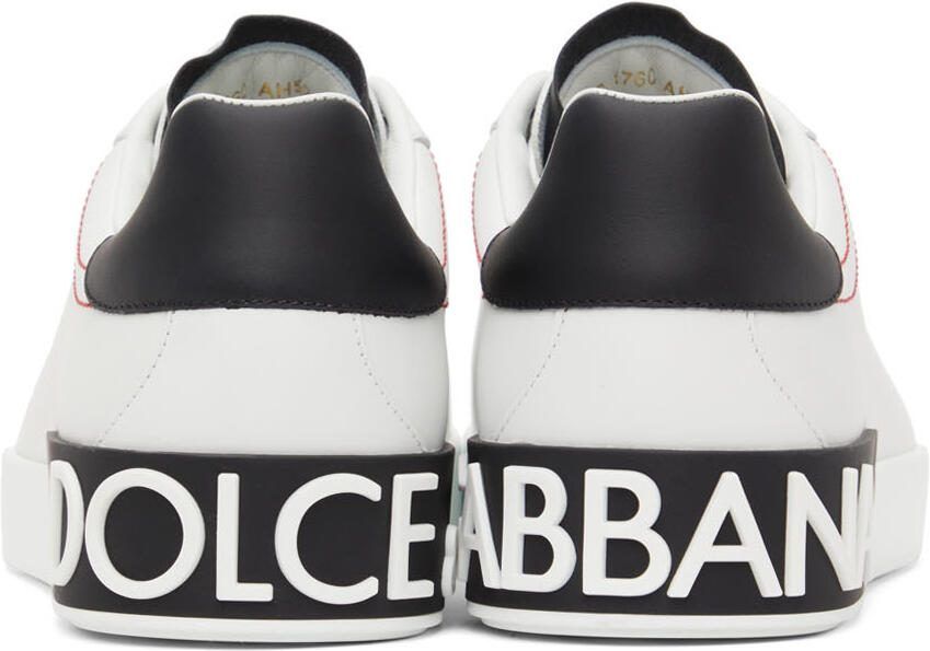 Dolce  Gabbana White Portofino Sneakers - Picture 2