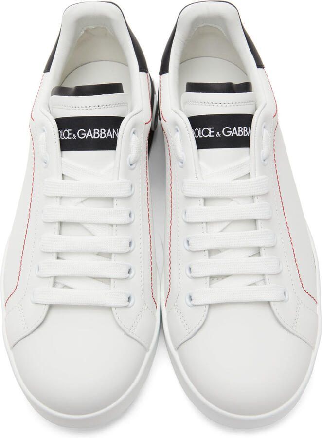 Dolce  Gabbana White Portofino Sneakers