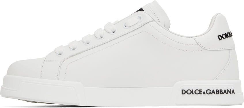 Dolce  Gabbana White Portofino Sneakers - Picture 3