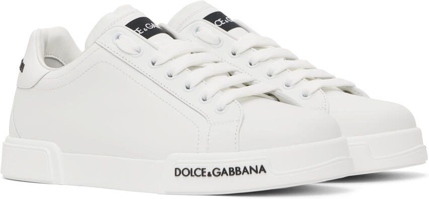 Dolce  Gabbana White Portofino Sneakers