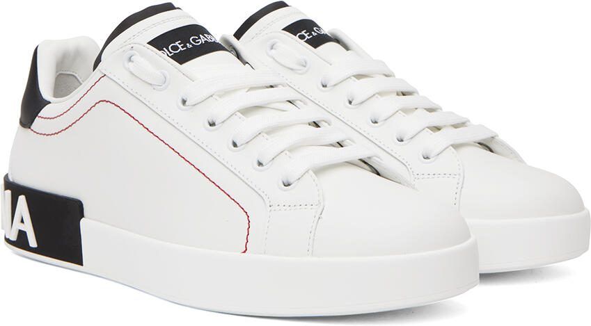Dolce  Gabbana White Portofino Sneakers - Picture 2