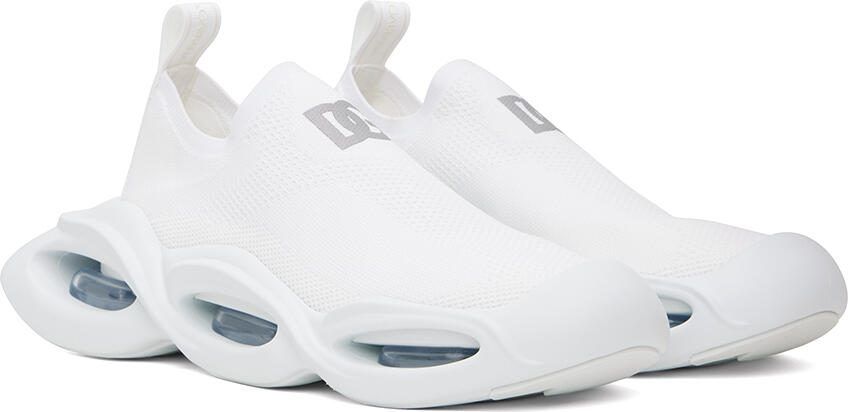 Dolce  Gabbana White Wave Sneakers - Picture 2