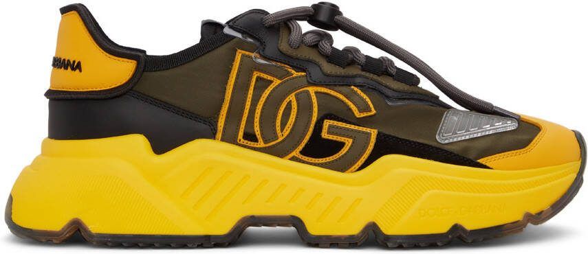 Dolce  Gabbana Yellow  Black Daymaster Sneakers - Picture 4
