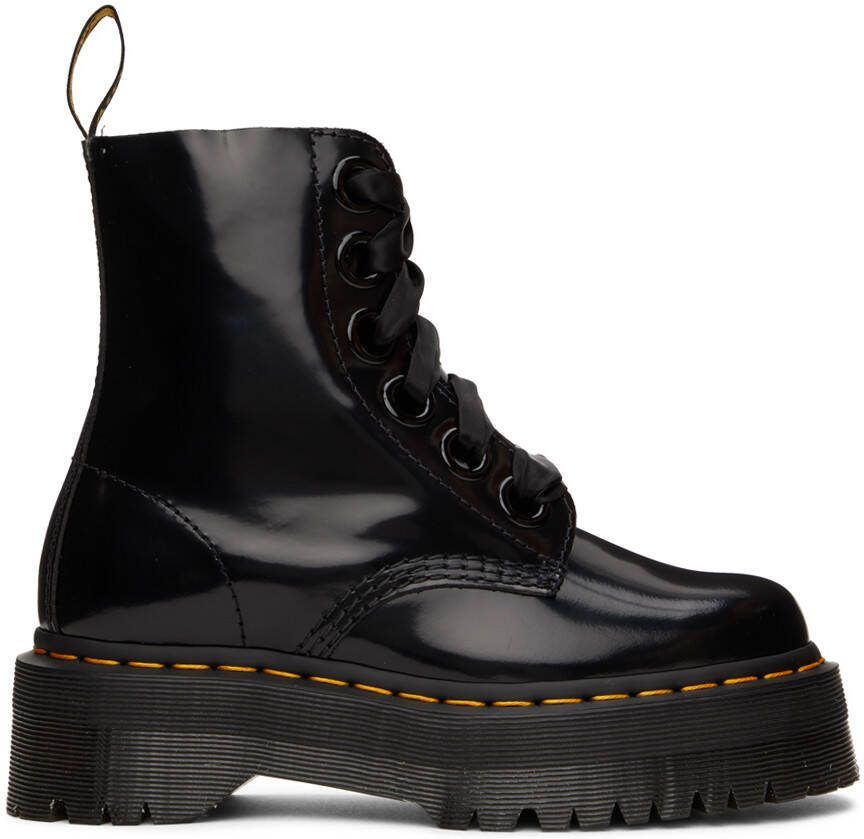 Dr. Martens Black Molly Platform Boots - Picture 2