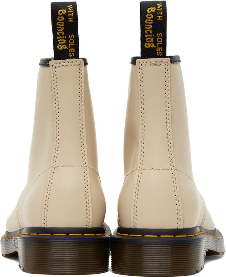 Dr. Martens Beige 1460 Lace-Up Boots