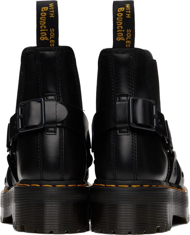 Dr. Martens Black 2976 Quad Harness Chelsea Boots - Picture 2