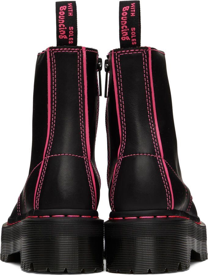 Dr. Martens Black Jadon II Neon Star Boots - Picture 3