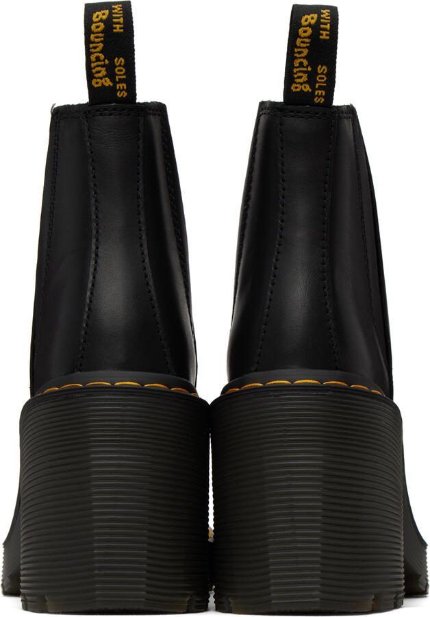 Dr. Martens Black Spence Flared Heel Chelsea Boots - Picture 5