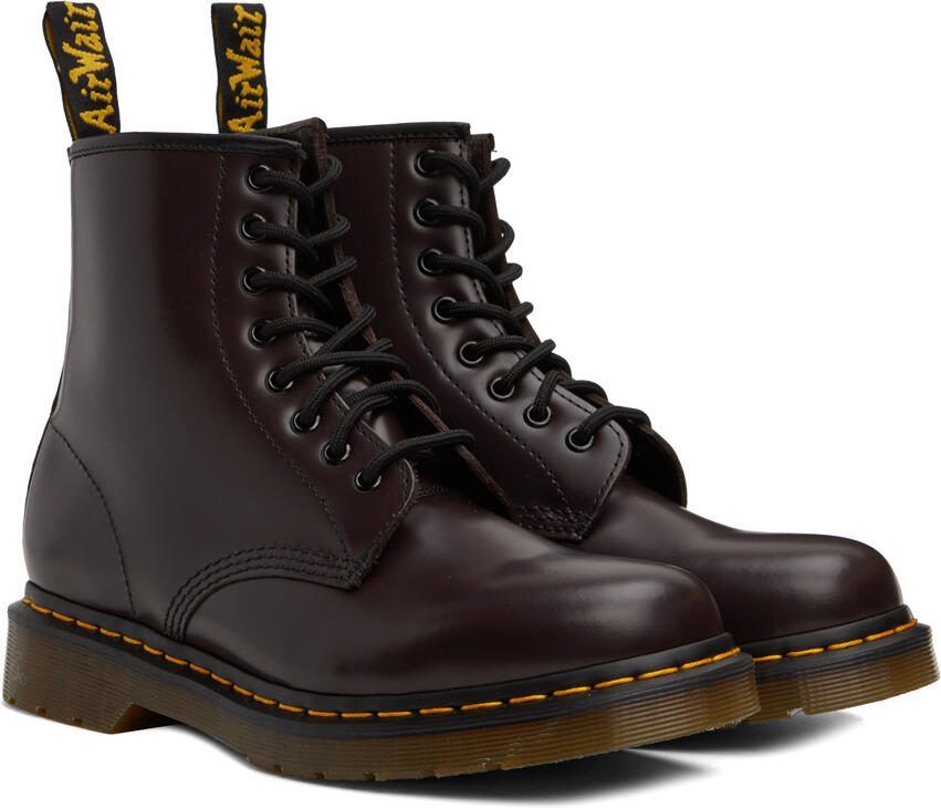 Dr. Martens Burgundy 1460 Boots - Picture 2