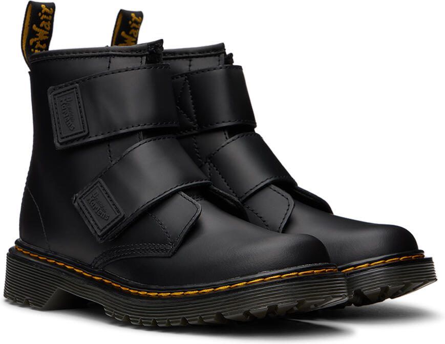 Dr. Martens Kids Black 1460 Double Strap Big Kids Boots - Picture 2
