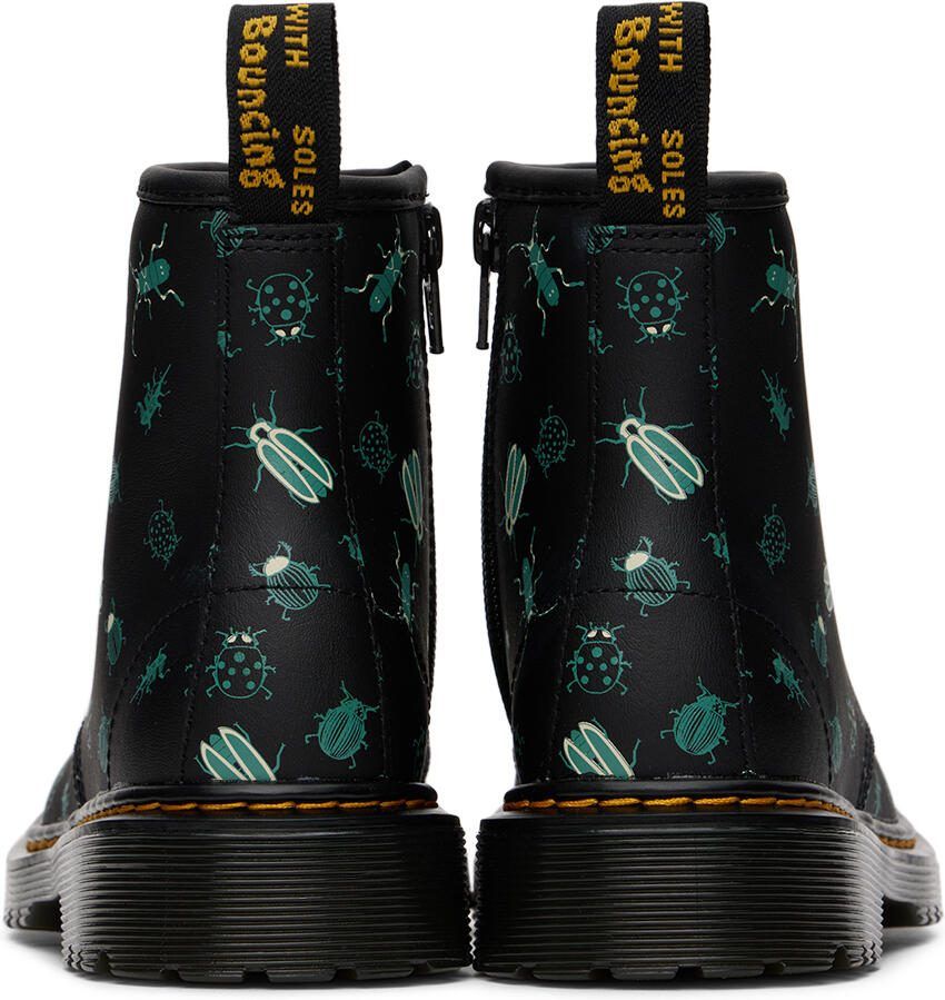 Dr. Martens Kids Black 1460 Glow In The Dark Bugs Big Kids Boots