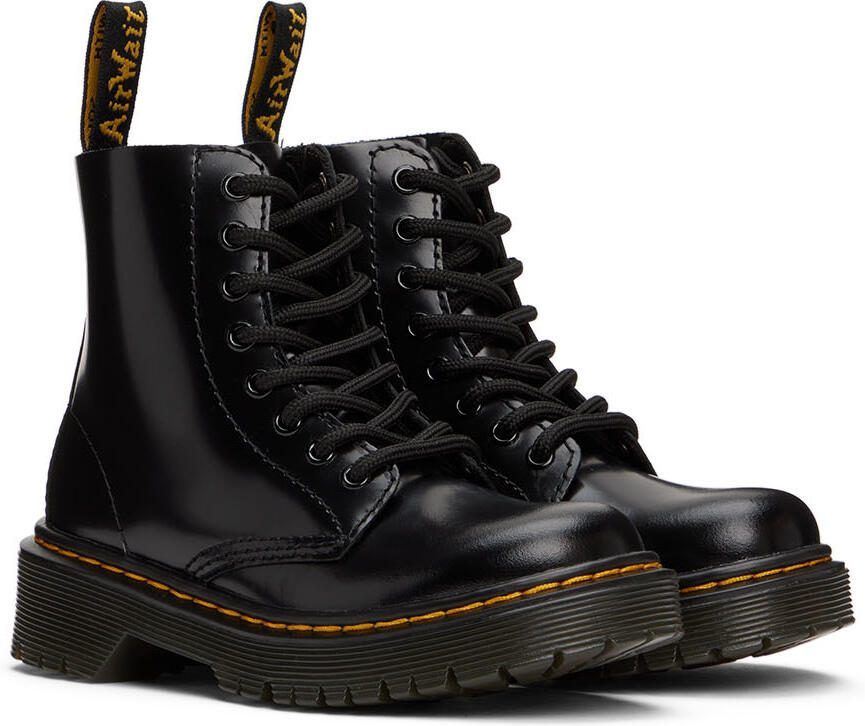Dr. Martens Kids Black 1460 Pascal Bex Big Kids Boots - Picture 4