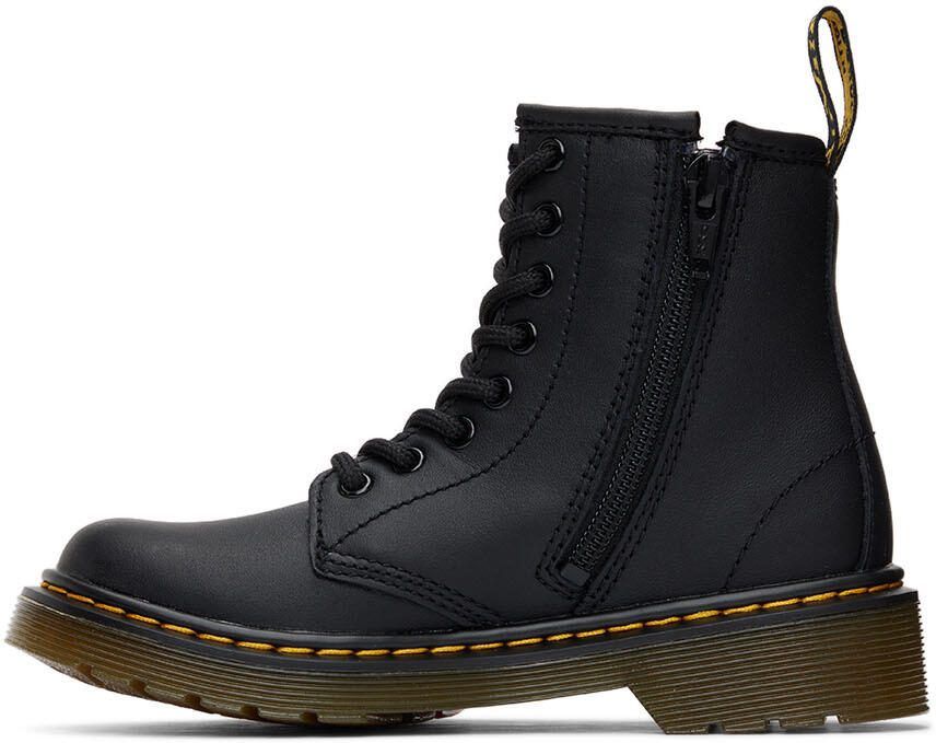 Dr. Martens Kids Black Softy T 1460 Big Kids Boots - Picture 3