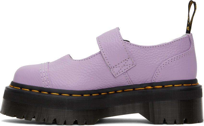 Dr. Martens Purple Addina Flower Oxfords - Picture 2