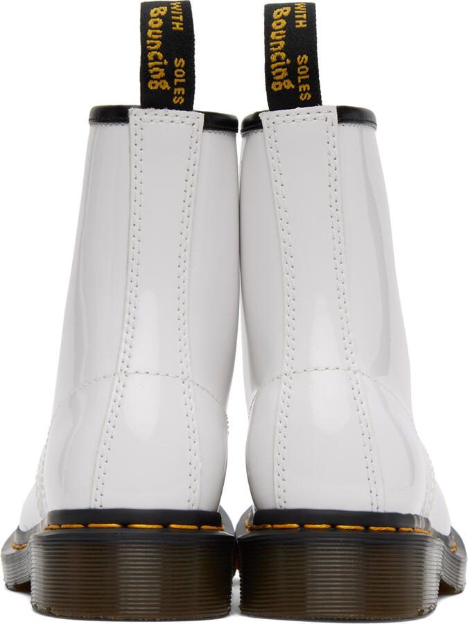 Dr. Martens White 1460 Lace-Up Boots - Picture 3