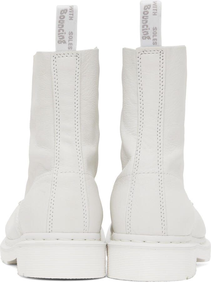Dr. Martens White 1460 Pascal Boots - Picture 5