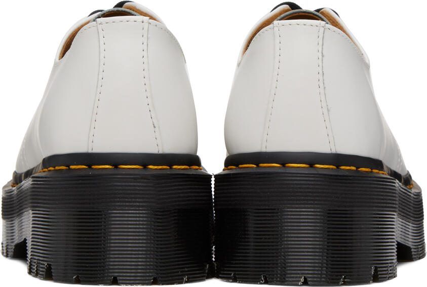 Dr. Martens White Smooth 1461 Platform Oxfords - Picture 3
