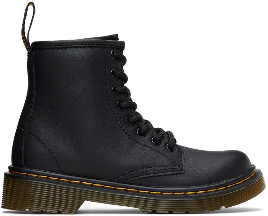 Dr. Martens Kids Black Softy T 1460 Big Kids Boots - Picture 4