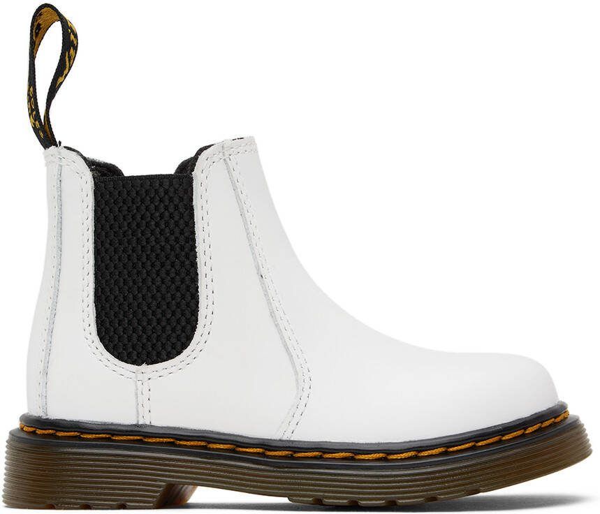 Dr. Martens Kids White 2976 Little Kids Boots