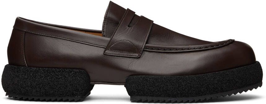 Dries Van Noten Brown Platform Loafers - Picture 5