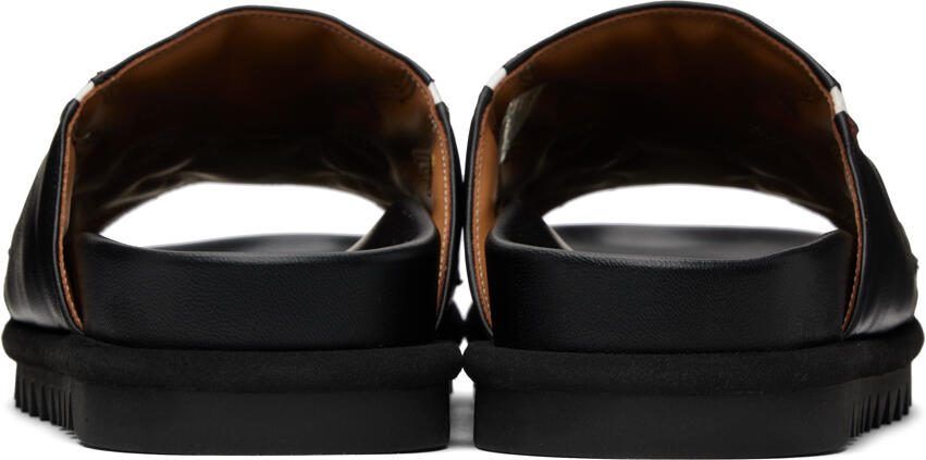 Dries Van Noten Black  White Shark Cowboy Sandals